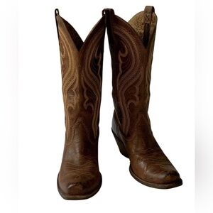 Ariat The Lively Sassy Brown Leather Heeled Boots Size 8B